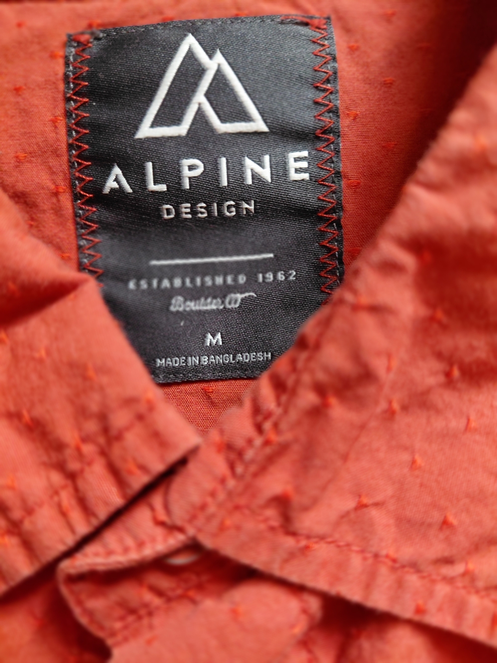 Alpine Design Rust-Orange Button-Up Shirt